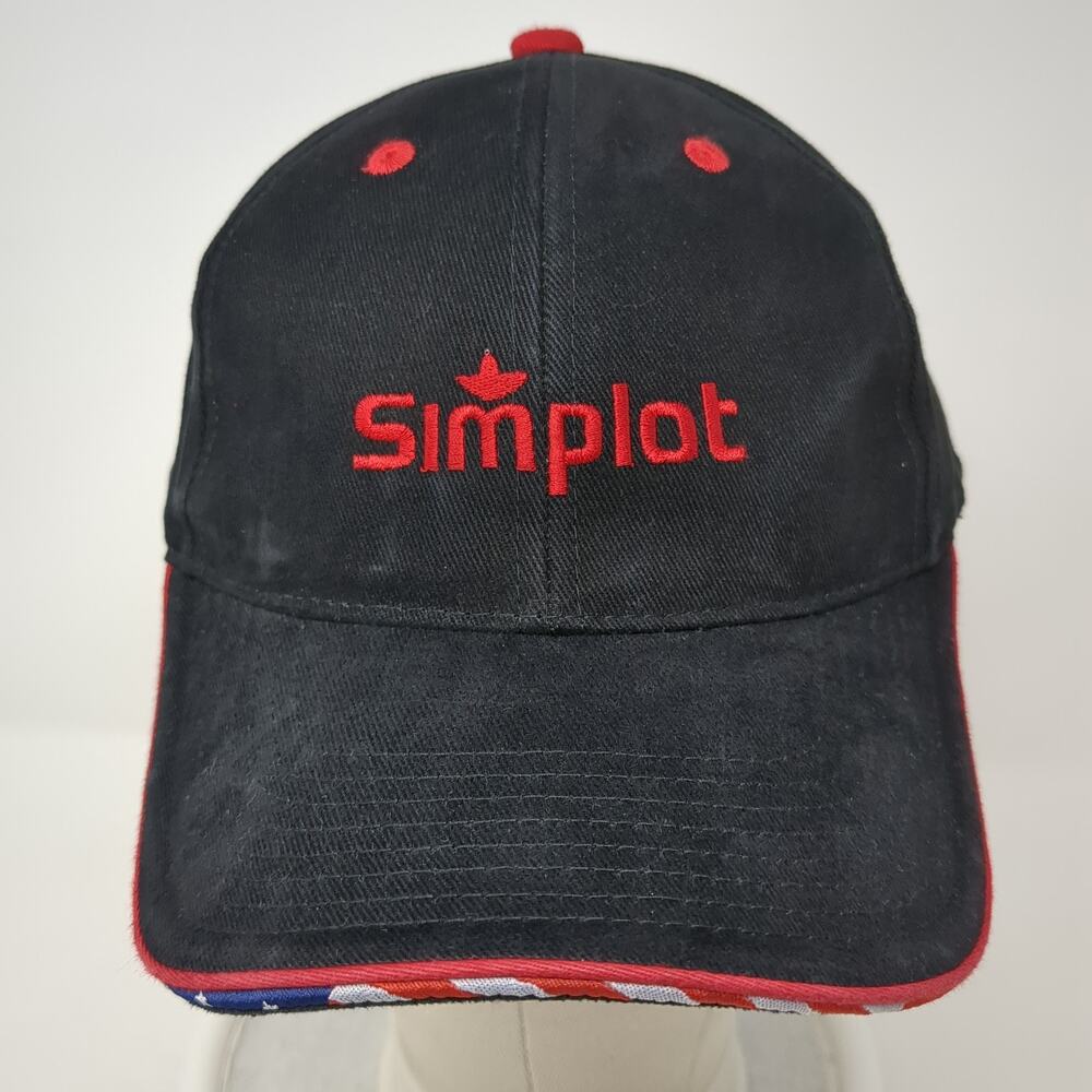 Simplot Strapback Baseball Cap Black One Size Adj… - image 2